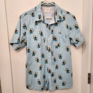 Sovereign Code Toucan Blue Tropical Hawaiian Shirt